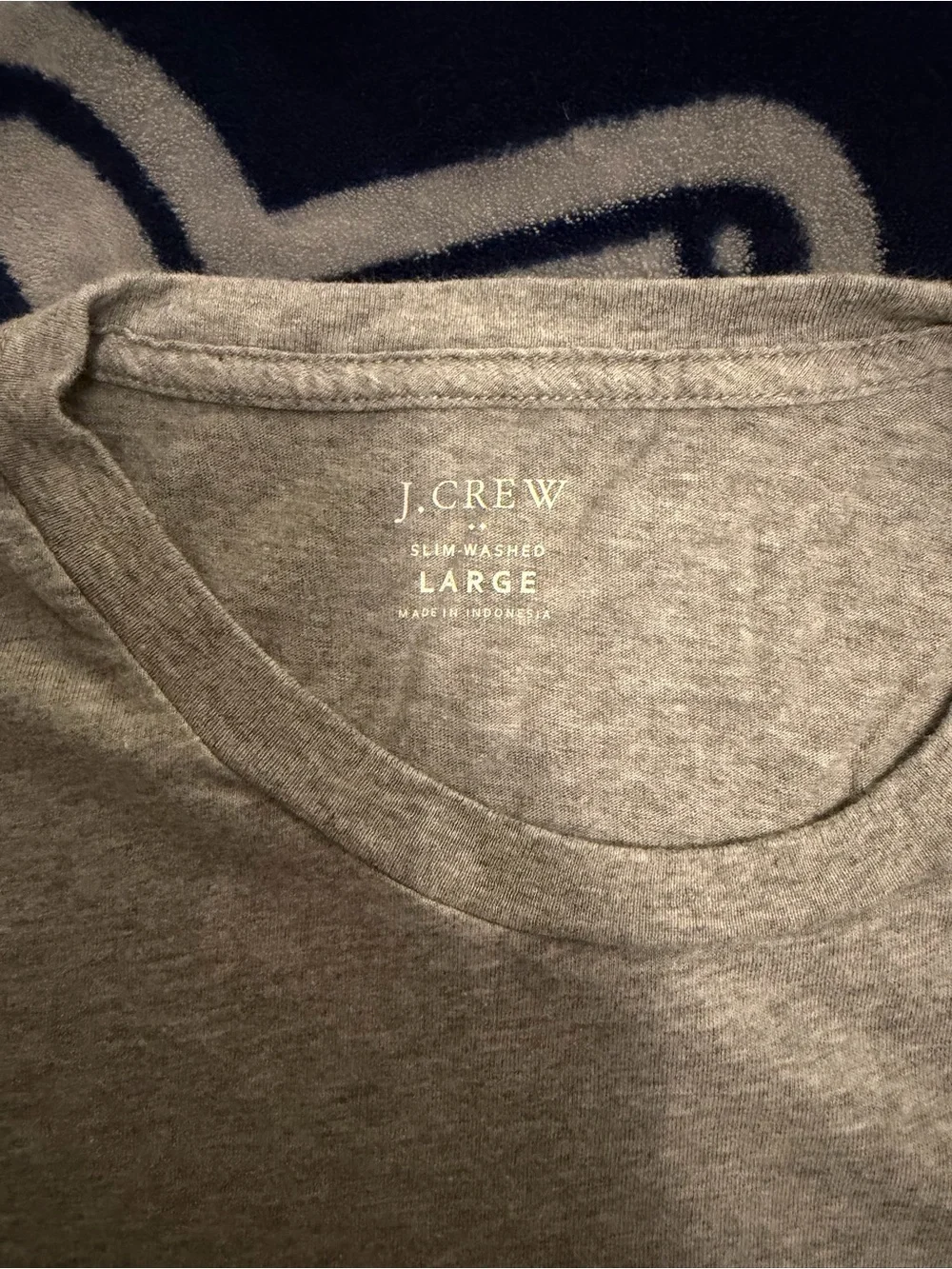 J. Crew Slim Washed Pocket Crewneck T-Shirt Gray 100% Cotton Men’s L